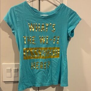 Funny Quote T-Shirt with Gold Text